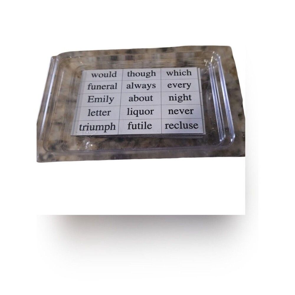 Magnetic Poetry Emily Dickinson Edition Word Tiles Approx. 330 Pcs Hard to Find